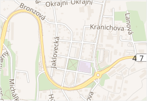 Mahenova v obci Ostrava - mapa ulice