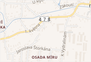 Malá v obci Ostrava - mapa ulice