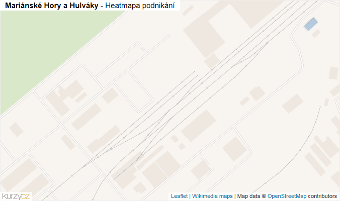 Mapa Mariánské Hory a Hulváky - Firmy v městské části.