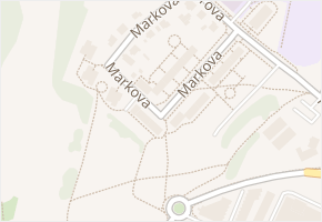 Markova v obci Ostrava - mapa ulice
