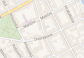 Matiční v obci Ostrava - mapa ulice