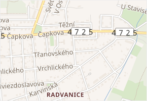 Matušínského v obci Ostrava - mapa ulice