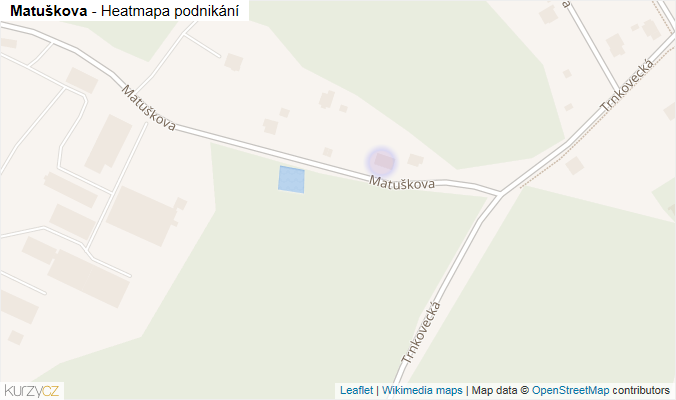 Mapa Matuškova - Firmy v ulici.
