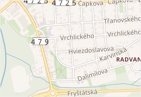 Menšíkova v obci Ostrava - mapa ulice