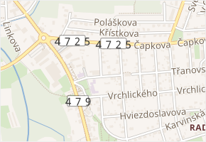 Mikšova v obci Ostrava - mapa ulice