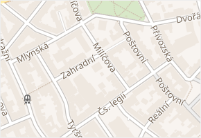 Milíčova v obci Ostrava - mapa ulice