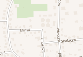 Mírná v obci Ostrava - mapa ulice