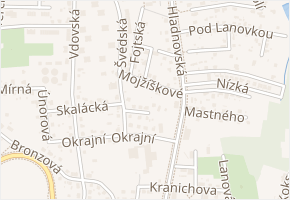 Mojžíškové v obci Ostrava - mapa ulice