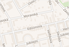 Moravská v obci Ostrava - mapa ulice