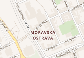 Moravská Ostrava v obci Ostrava - mapa části obce