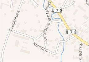 Motyčkova v obci Ostrava - mapa ulice