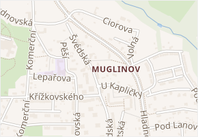 Muklova v obci Ostrava - mapa ulice