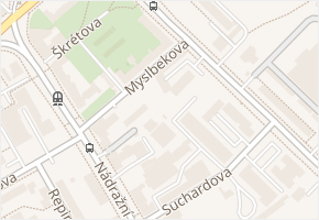 Myslbekova v obci Ostrava - mapa ulice