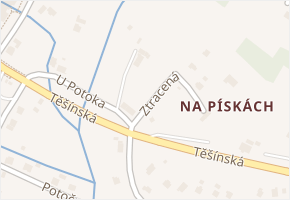 Myslivecká v obci Ostrava - mapa ulice