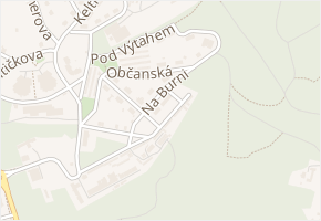 Na Burni v obci Ostrava - mapa ulice