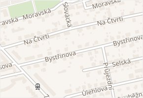 Na Čtvrti v obci Ostrava - mapa ulice