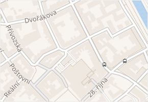 Na Hradbách v obci Ostrava - mapa ulice