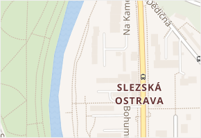 Na Kamenci v obci Ostrava - mapa ulice