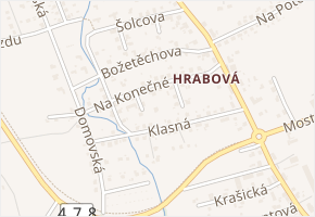 Na Konečné v obci Ostrava - mapa ulice