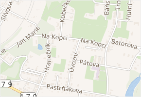 Na Kopci v obci Ostrava - mapa ulice