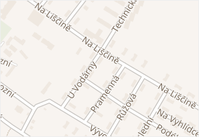 Na Liščině v obci Ostrava - mapa ulice