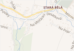 Na Močárku v obci Ostrava - mapa ulice