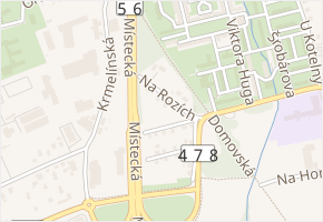 Na Rozích v obci Ostrava - mapa ulice