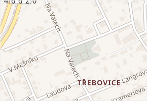 Na Valech v obci Ostrava - mapa ulice