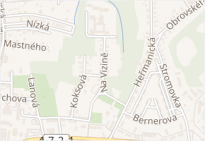 Na Vizině v obci Ostrava - mapa ulice