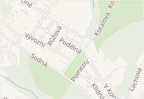 Na Vyhlídce v obci Ostrava - mapa ulice