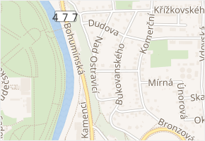 Nad Ostravicí v obci Ostrava - mapa ulice
