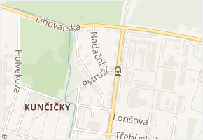 Nadační v obci Ostrava - mapa ulice