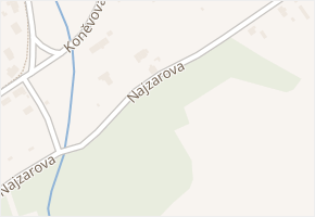 Najzarova v obci Ostrava - mapa ulice