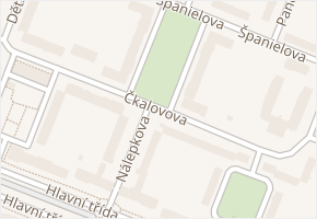 Nálepkova v obci Ostrava - mapa ulice