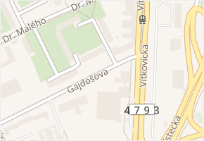 náměstí Jiřího Myrona v obci Ostrava - mapa ulice