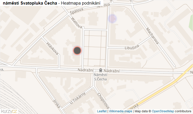 Mapa náměstí Svatopluka Čecha - Firmy v ulici.
