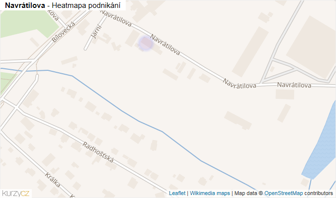 Mapa Navrátilova - Firmy v ulici.