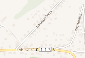 Neukončená v obci Ostrava - mapa ulice