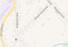 Nová kolonie v obci Ostrava - mapa ulice