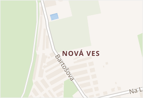 Nová Ves v obci Ostrava - mapa městské části
