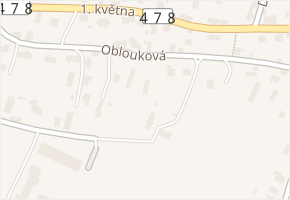 Oblouková v obci Ostrava - mapa ulice