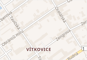 Obránců míru v obci Ostrava - mapa ulice
