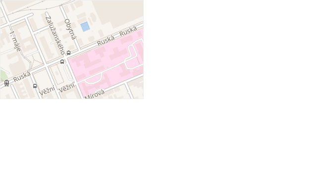 Obytná v obci Ostrava - mapa ulice