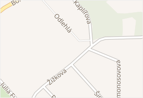 Odlehlá v obci Ostrava - mapa ulice