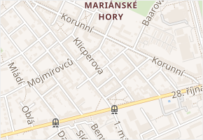 Olivova v obci Ostrava - mapa ulice