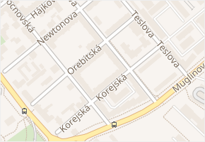 Orebitská v obci Ostrava - mapa ulice