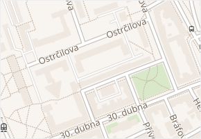 Ostrčilova v obci Ostrava - mapa ulice
