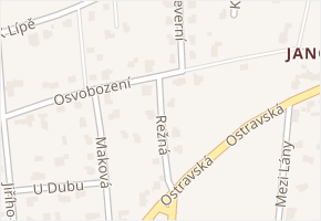 Osvobození v obci Ostrava - mapa ulice