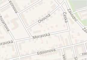 Ovocná v obci Ostrava - mapa ulice