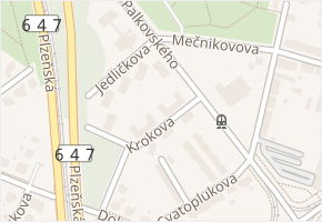 Palkovského v obci Ostrava - mapa ulice